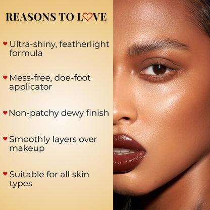 Just Herbs Glaze Nectar Ultra Radiance Liquid Highlighter, 6g, Face Shaping Makeup with Shea Butter and Aloe Vera - ingredien