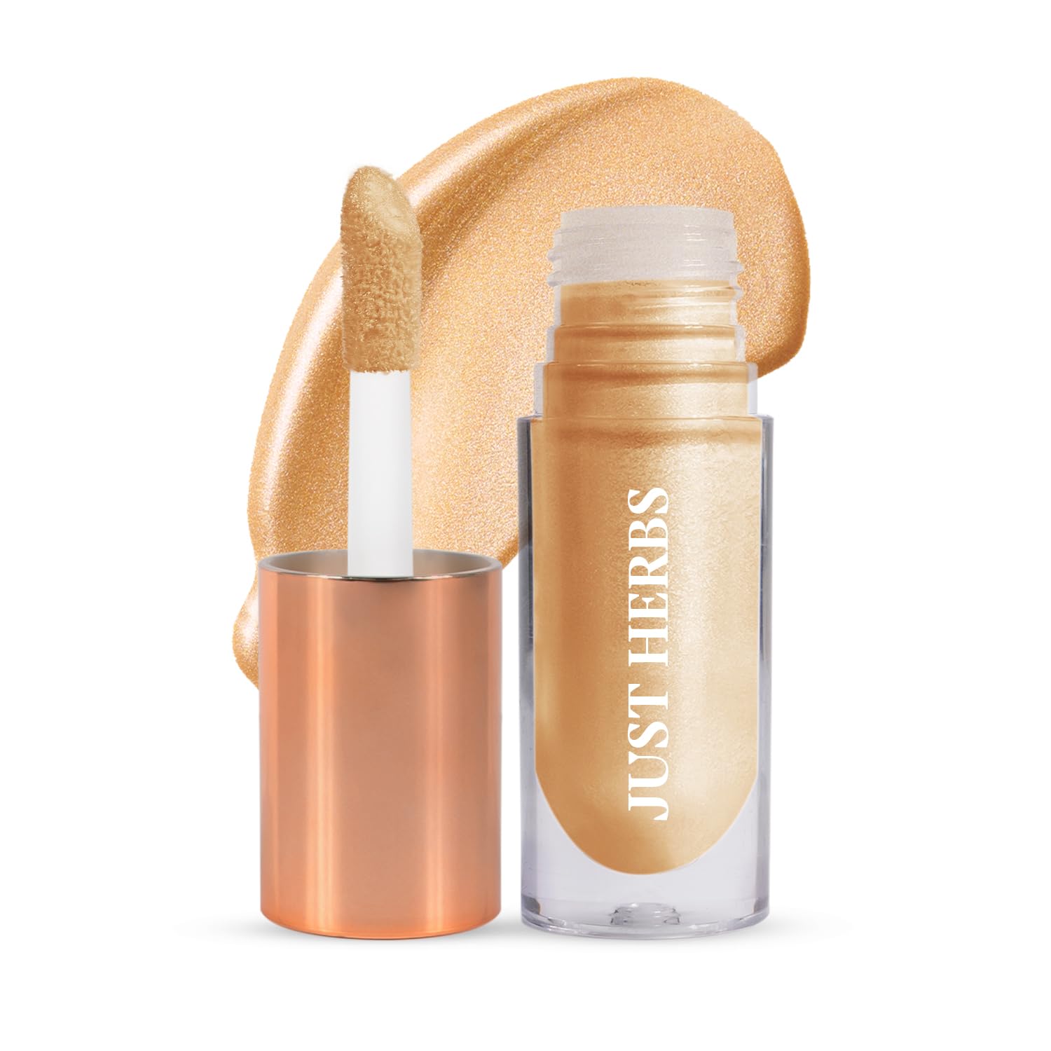 Just Herbs Glaze Nectar Ultra Radiance Liquid Highlighter, 6g, Face Shaping Makeup with Shea Butter and Aloe Vera (9)