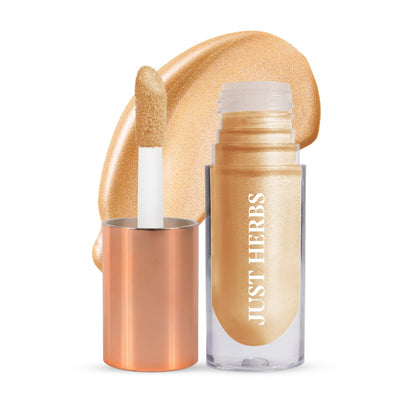 Just Herbs Glaze Nectar Ultra Radiance Liquid Highlighter, 6g, Face Shaping Makeup with Shea Butter and Aloe Vera (9)