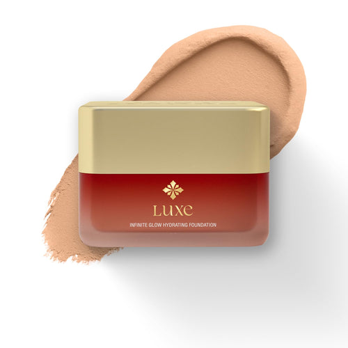 Just Herbs Luxe Infinite Glow Hydrating Foundation, Whipped Mousse Makeup, Soft Matte Finish, Ayurvedic Formula, 6 Shades