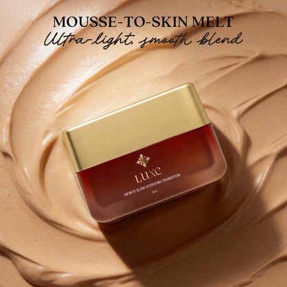 Just Herbs Luxe Infinite Glow Hydrating Foundation, Whipped Mousse Makeup, Soft Matte Finish, Ayurvedic Formula, 6 Shades - p