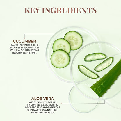 Just Herbs Multi Purpose Pure Aloe Vera Gel with Cucumber for Skin and Hair, 300 ml - packaging