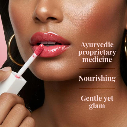 Just Herbs Serum-infused Lip Gloss for Women, 4 x 4g, High-Pigment Non-Sticky Ayurvedic Lip Color - packaging (12)