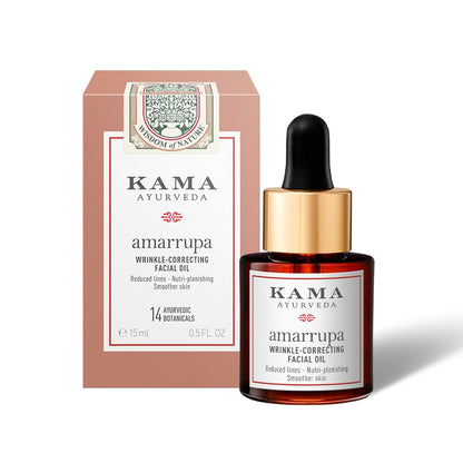 Kama Ayurveda Amarrupa Facial Oil with Centella Asiatica, 15ml, Face Moisturizer - back view