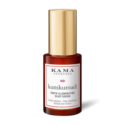 Kama Ayurveda Kumkumadi Silky Face Serum, 15ml, with Kumkumadi Oil and Hyaluronic Acid