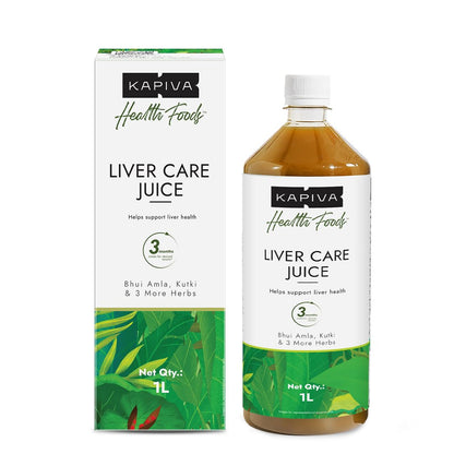Kapiva Liver Care Juice, 1L, Herbal Supplement with Aloe Vera, Kalmegh, Kutki, Bhui Amla, Haldi