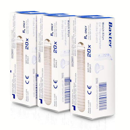 KASHSURG Disposable Ear Thermometer Lens Filters, Universal Fit for ThermoScan, Snap-On Design (8)