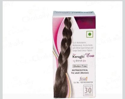 Keraglo Eva Hair Supplement, 30 Count, Unisex Adult - back view