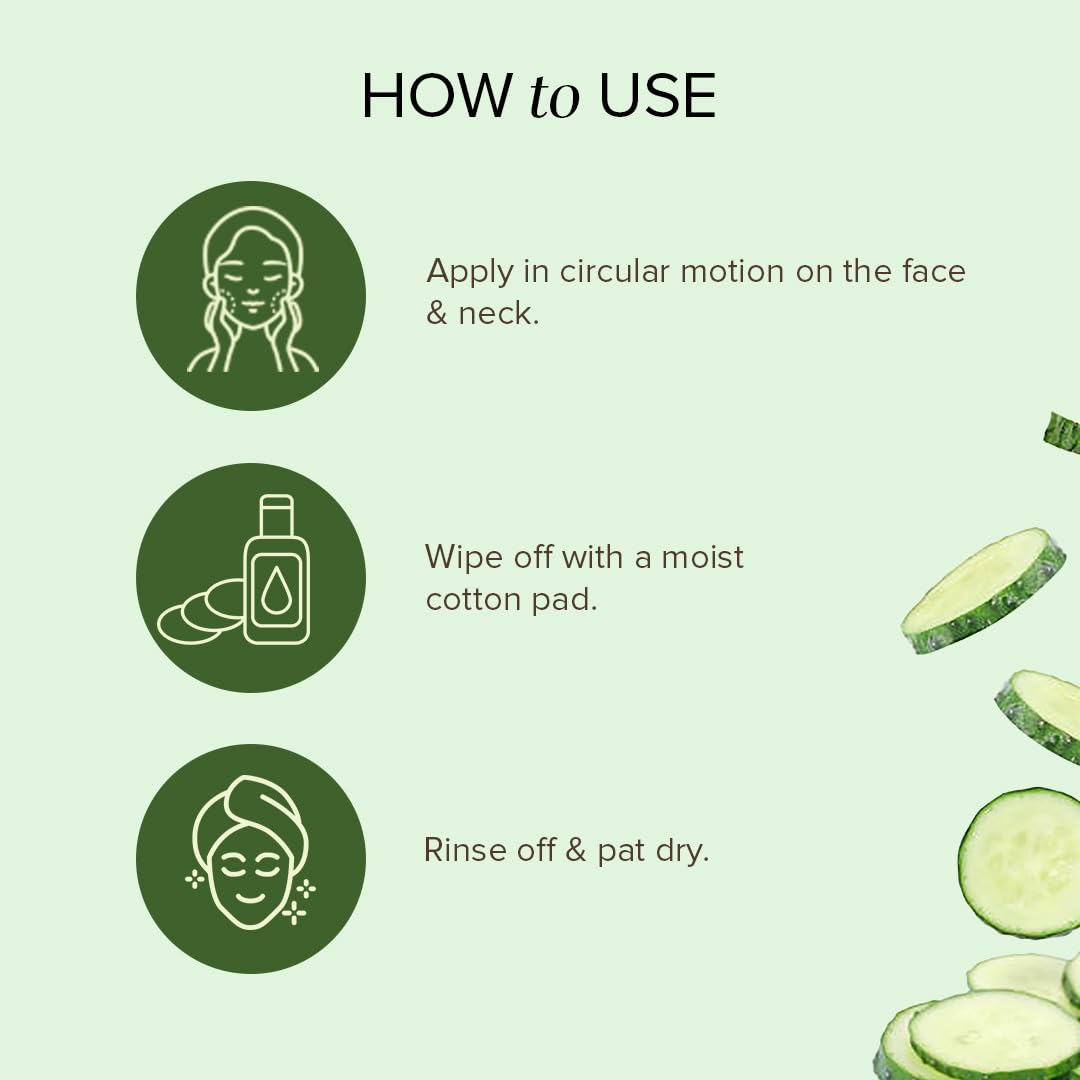 Khadi Natural Cucumber and Aloe Vera Cleansing Milk, Herbal Face Cleanser for Makeup Removal - packaging (12)
