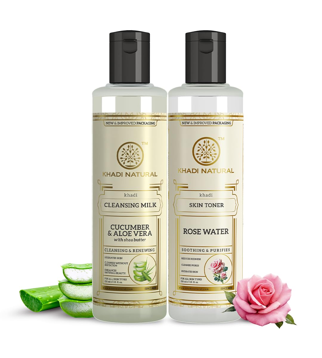 Khadi Natural Cucumber and Aloe Vera Cleansing Milk, Herbal Face Cleanser for Makeup Removal (14)