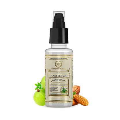 Khadi Natural Hair Serum, Lightweight Hair Styling Serum, Non-Sticky Formula for Men and Women, All Hair Types
