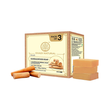 Khadi Natural Herbal Bath Soap, Solid Soap Bar, Pack of 3, 499g (11)