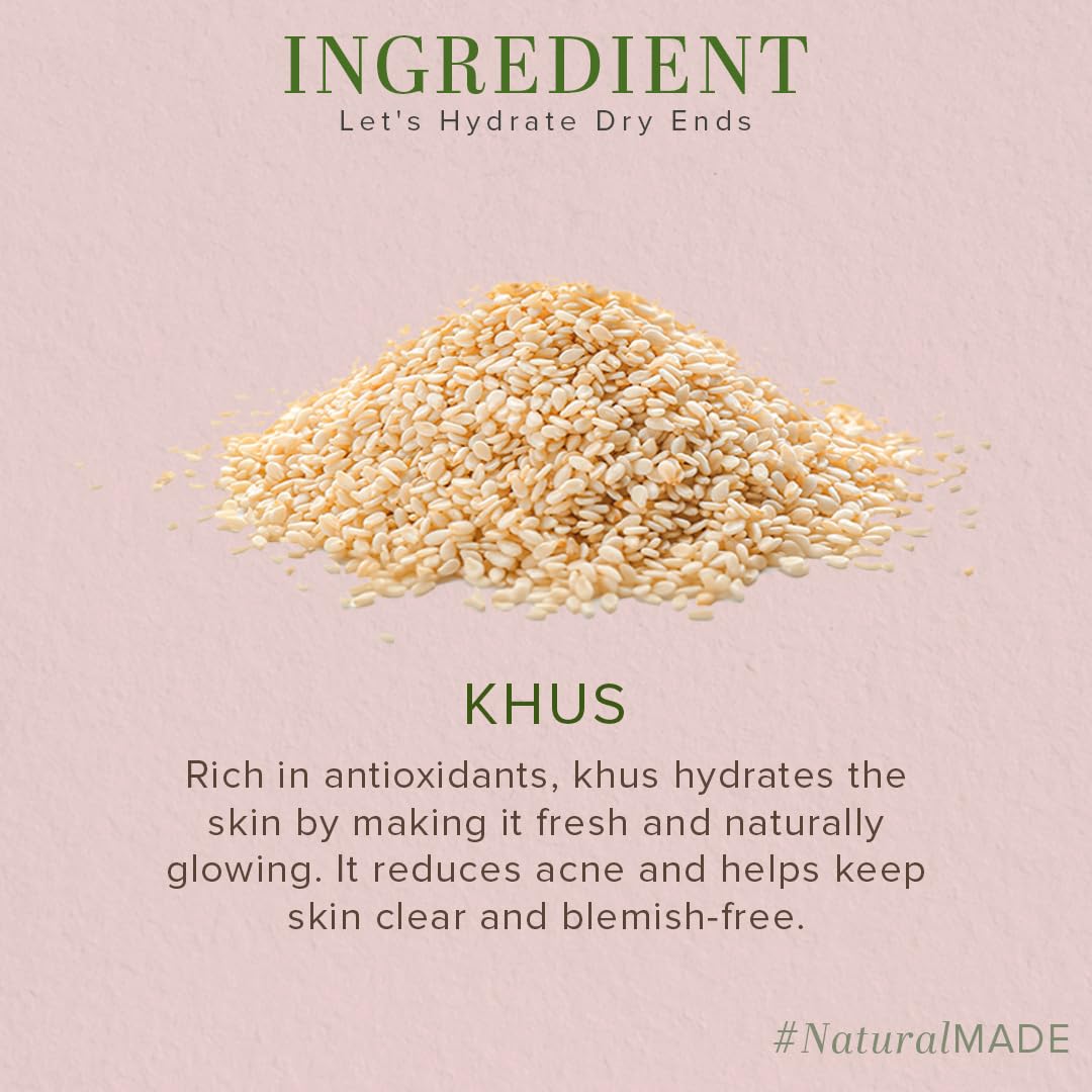 Khadi Natural Khus Handmade Soap, Solid Herbal Soap Bar, Pack of 2, 250g - back view