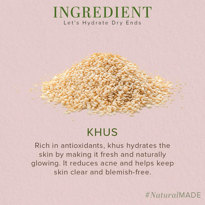 Khadi Natural Khus Handmade Soap, Solid Herbal Soap Bar, Pack of 2, 250g - back view