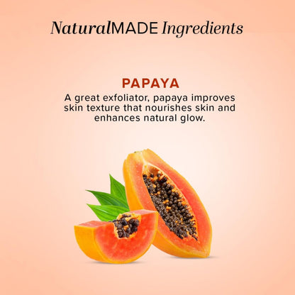 Khadi Natural Papaya Face Wash, Herbal Face Cleanser, SLS and Paraben Free, 210ml - label detail