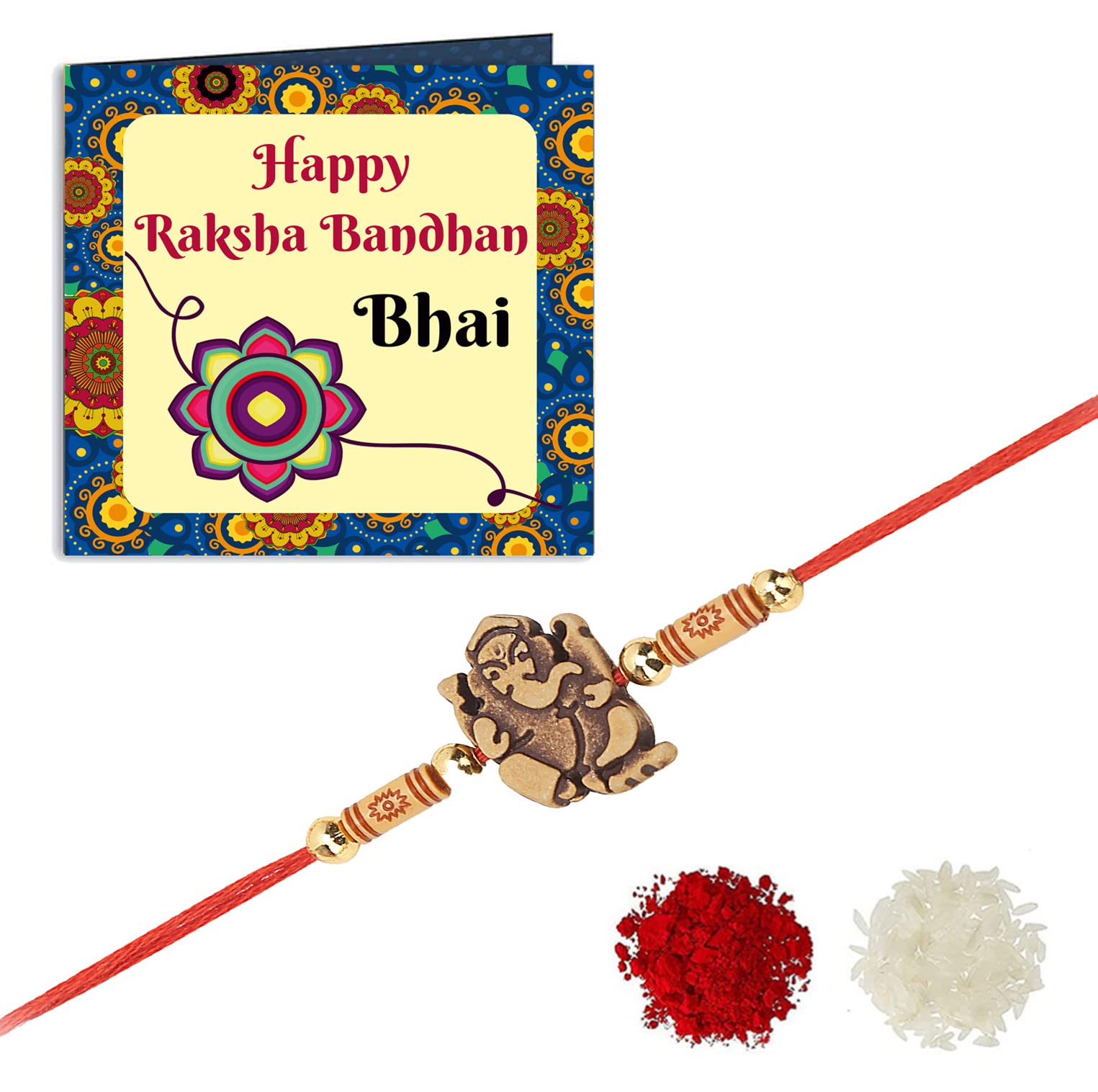 Khillayox Stylish rakhi for brother with greeting card| Rakhi/Raksha Bandhan Special & Stylish Greeting Card Rakhi Gift with