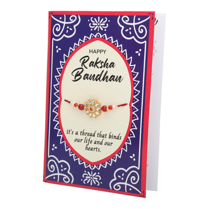 Khillayox Stylish rakhi for brother with greeting card| Rakhi/Raksha Bandhan Special & Stylish Greeting Card Rakhi Gift with 