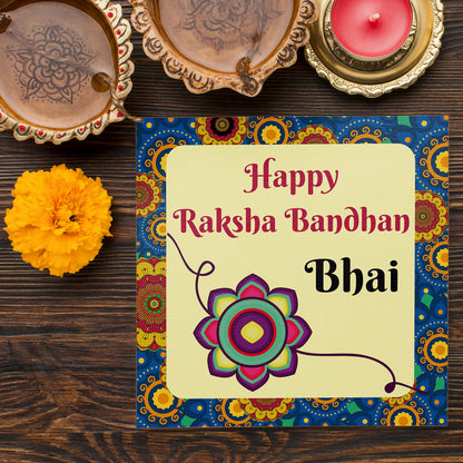 Khillayox Stylish rakhi for brother with greeting card| Rakhi/Raksha Bandhan Special & Stylish Greeting Card Rakhi Gift with 