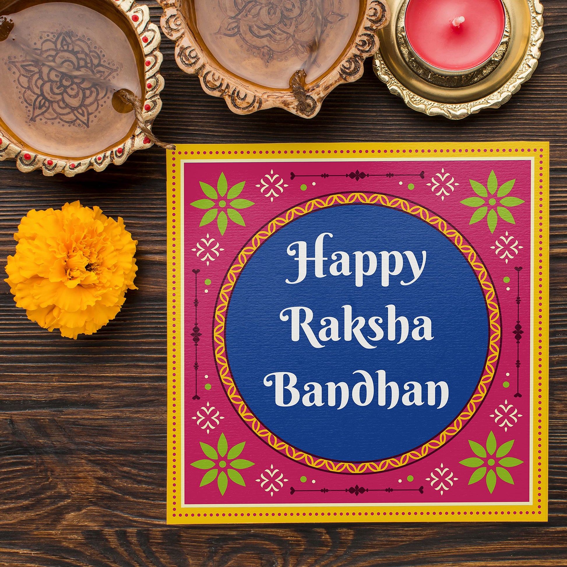 Khillayox Stylish rakhi for brother with greeting card| Rakhi/Raksha Bandhan Special & Stylish Greeting Card Rakhi Gift with 