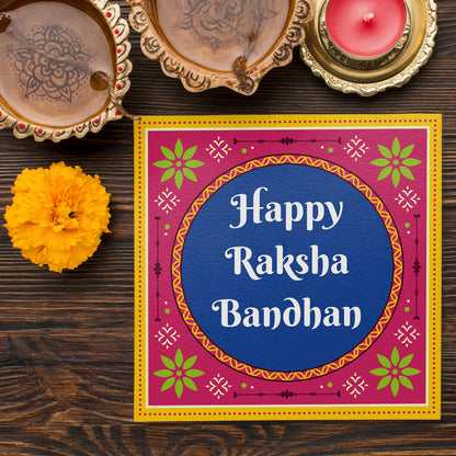 Khillayox Stylish rakhi for brother with greeting card| Rakhi/Raksha Bandhan Special & Stylish Greeting Card Rakhi Gift with 