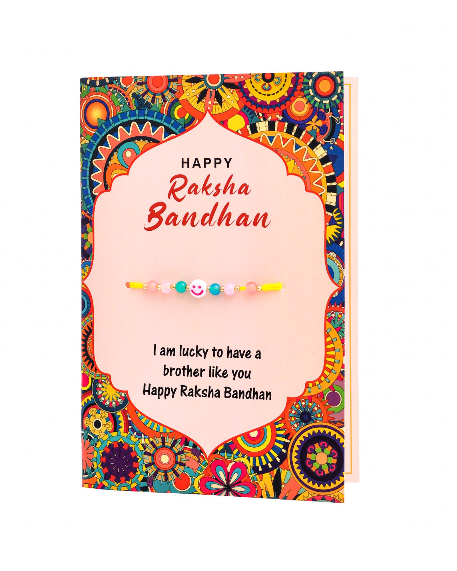 Khillayox Stylish rakhi for brother with greeting card| Rakhi/Raksha Bandhan Special & Stylish Greeting Card Rakhi Gift with 