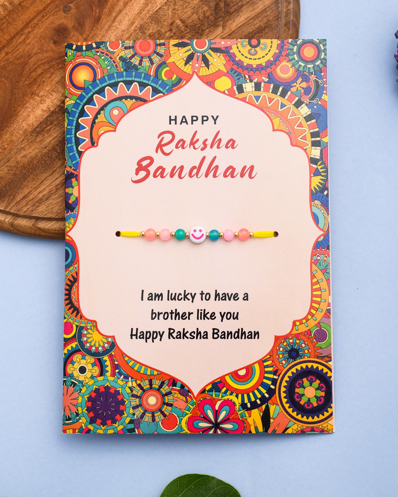 Khillayox Stylish rakhi for brother with greeting card| Rakhi/Raksha Bandhan Special & Stylish Greeting Card Rakhi Gift with 