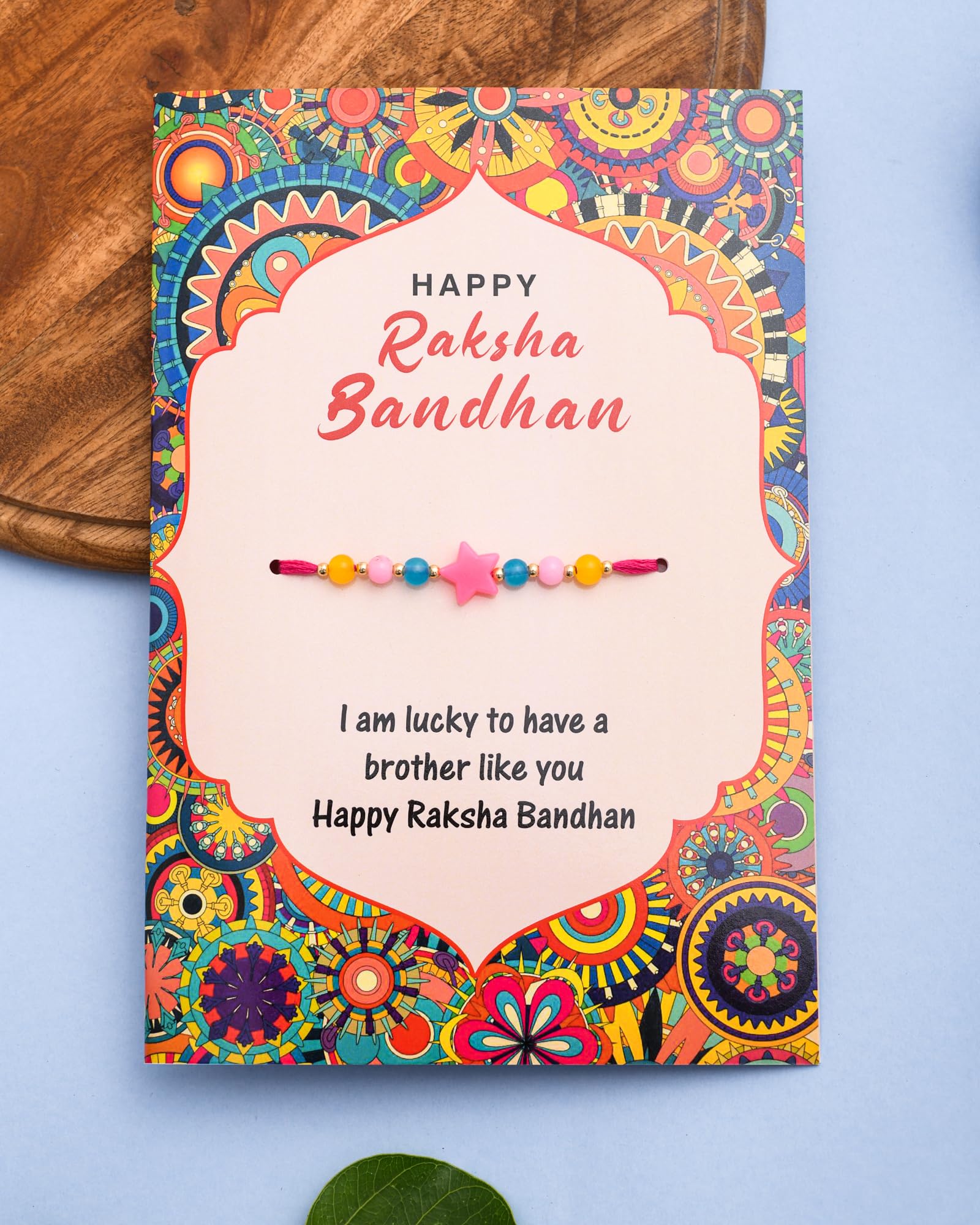 Khillayox Stylish rakhi for brother with greeting card| Rakhi/Raksha Bandhan Special & Stylish Greeting Card Rakhi Gift with 