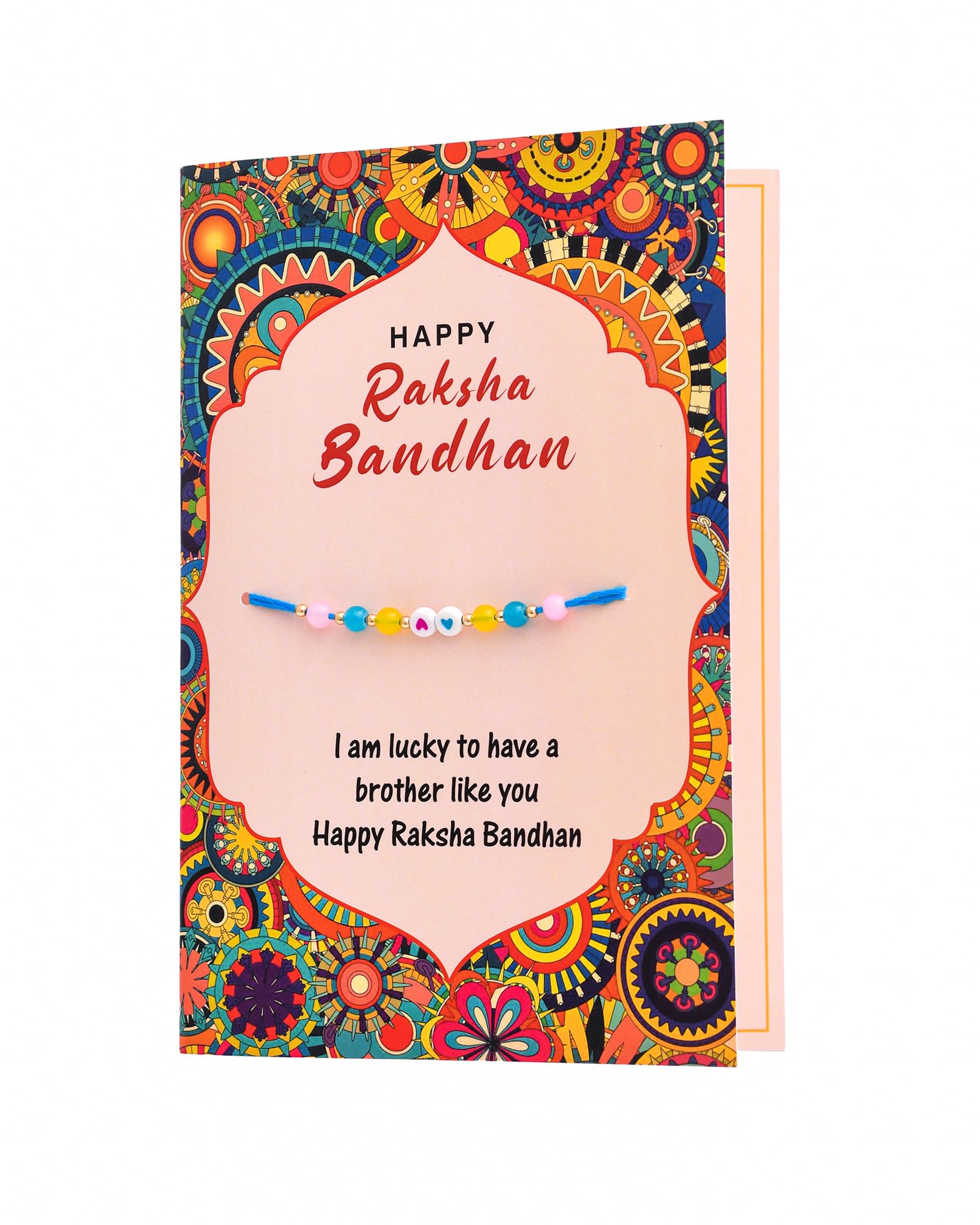 Khillayox Stylish rakhi for brother with greeting card| Rakhi/Raksha Bandhan Special & Stylish Greeting Card Rakhi Gift with 