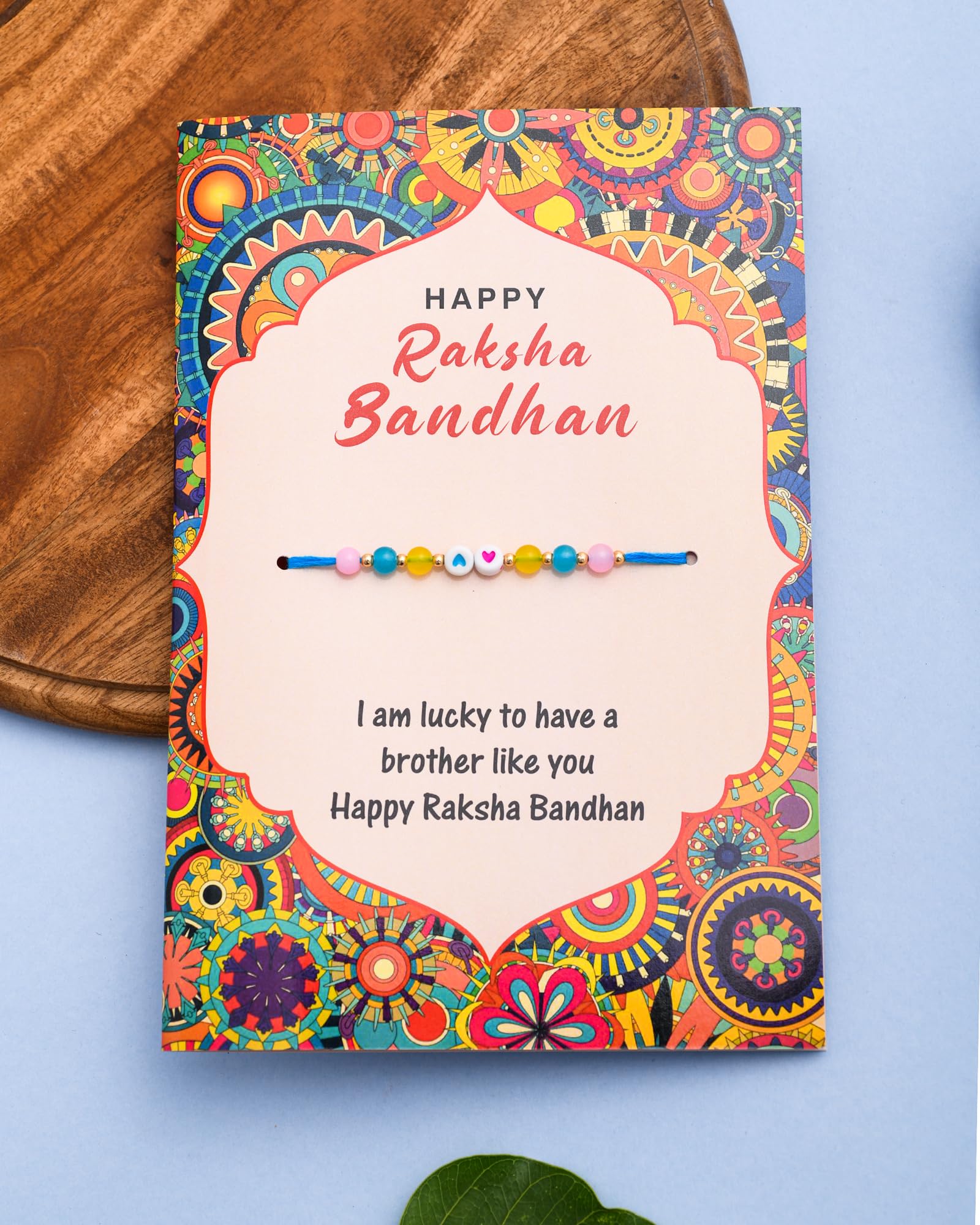 Khillayox Stylish rakhi for brother with greeting card| Rakhi/Raksha Bandhan Special & Stylish Greeting Card Rakhi Gift with 