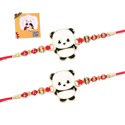 Kids Metal Rakhi – Cartoon Character Rakhi/Bracelet for Boys | Durable Design with Roli Chawal | Raksha Bandhan Gift Card (BH