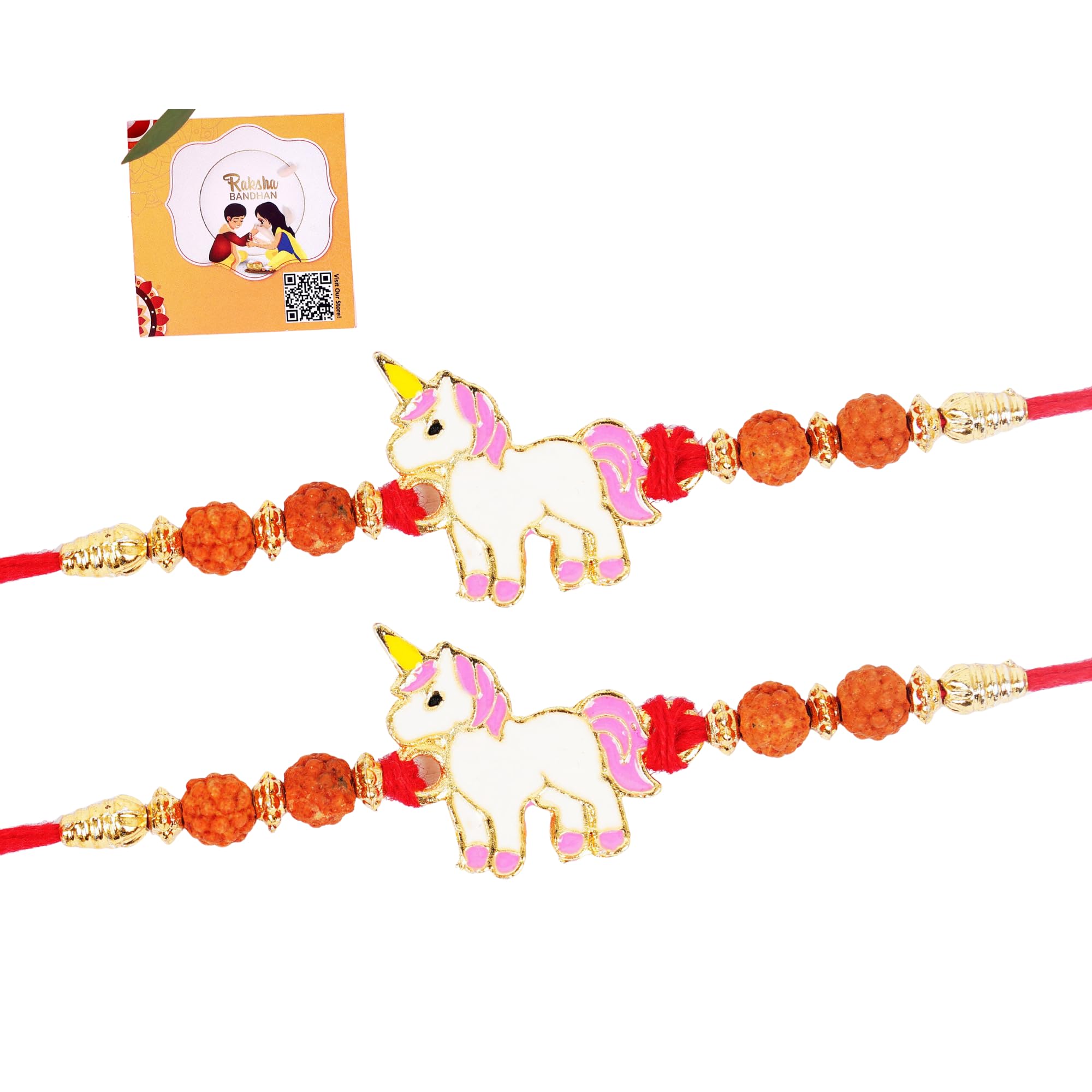 Kids Metal Rakhi – Cartoon Character Rakhi/Bracelet for Boys | Durable Design with Roli Chawal | Raksha Bandhan Gift Card (BH