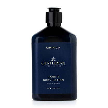 KIMIRICA The Gentleman Niacinamide Hand & Body Lotion, 270ml, Vetiver Patchouli Scent with Shea Butter