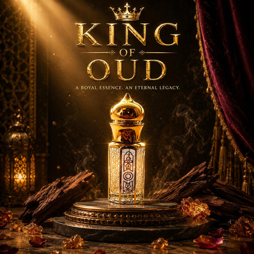 King of Oud Royal Essence Attar Perfume Oil, 3ml, Arabic Oud Scent, Unisex Adult Fragrance