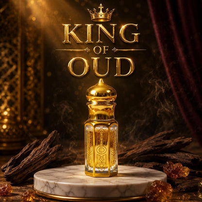 King of Oud Royal Essence Attar Perfume Oil, 3ml, Arabic Oud Scent, Unisex Adult Fragrance - front view
