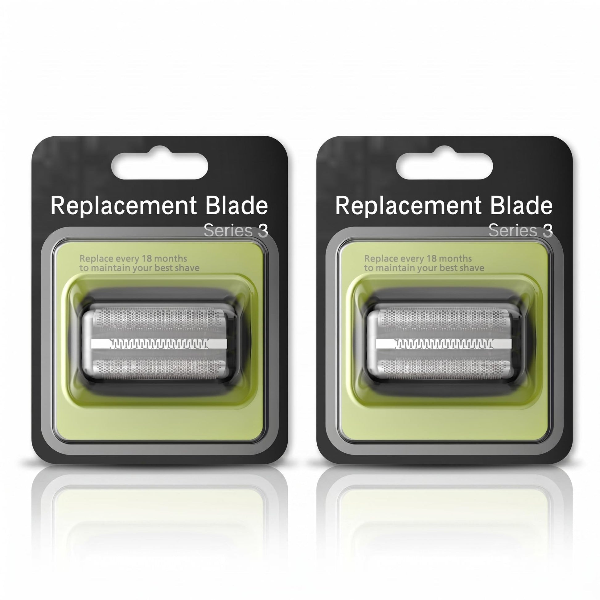 KIONCARE Electric Shaver Replacement Head 32B, Foil and Cutter Compatible with Braun Series 3 Models S3 3040s 3010s 310s 3000