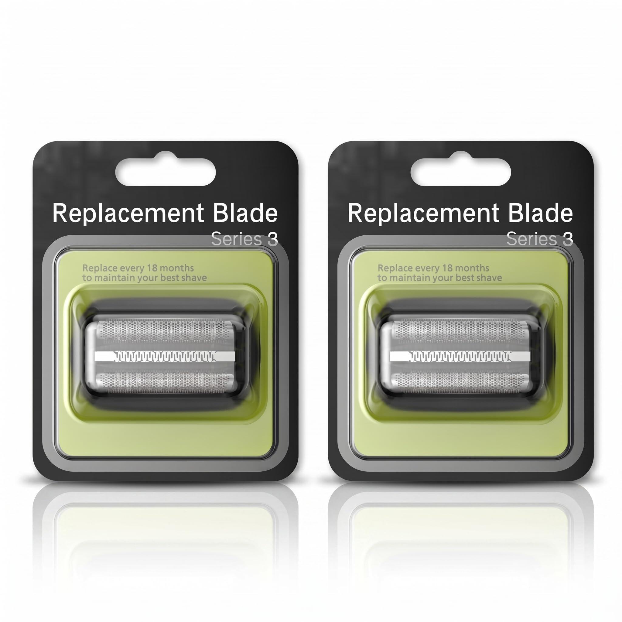 KIONCARE Electric Shaver Replacement Head 32B, Foil and Cutter Compatible with Braun Series 3 Models S3 3040s 3010s 310s 3000