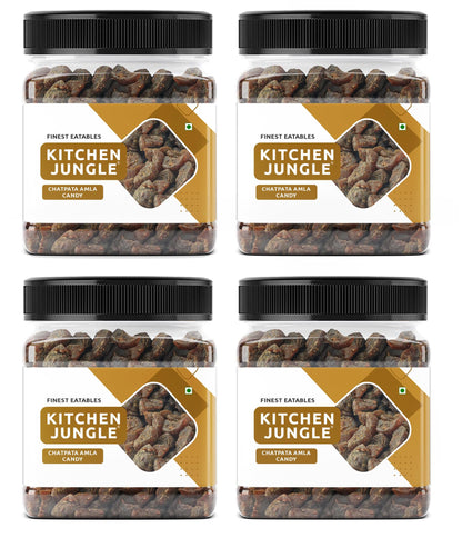 Kitchen Jungle Natural Dried Chatpata Spicy Amla Candy, Tangy Spiced Indian Gooseberry Snack, No Preservatives (11)