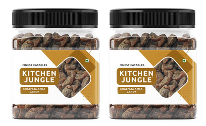 Kitchen Jungle Natural Dried Chatpata Spicy Amla Candy, Tangy Spiced Indian Gooseberry Snack, No Preservatives (9)