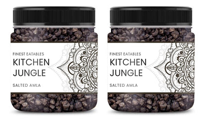 Kitchen Jungle Salted Amla (Gooseberries) - All-Natural, Jar Pack, Traditional Indian Snack (6)