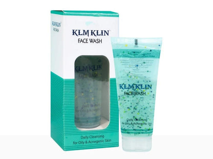 KLMKLIN Face Wash, Gel Cleanser for Oily & Acne-Prone Skin, 100ml - front view