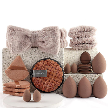 Korean Makeup Sponge Puff Blender Kit (20 Pcs) | Non-Latex Ultra Soft Beauty Blender Set | Includes Big & Mini Makeup Sponges