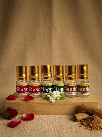 KOSTA Black Oudh Attar Roll-On Concentrated Perfume Oil, Alcohol-Free, 6ml, Unisex Oud Fragrance - packaging (25)