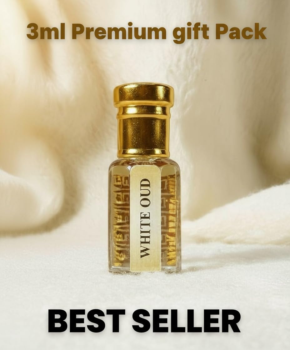 KOSTA Black Oudh Attar Roll-On Concentrated Perfume Oil, Alcohol-Free, 6ml, Unisex Oud Fragrance - label detail (34)