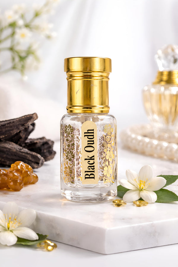 KOSTA KOSTA Black Oudh Attar for Men | Alcohol Free Long Lasting Perfume Oil | Strong Woody Smoky Oud Fragrance | Roll On Att