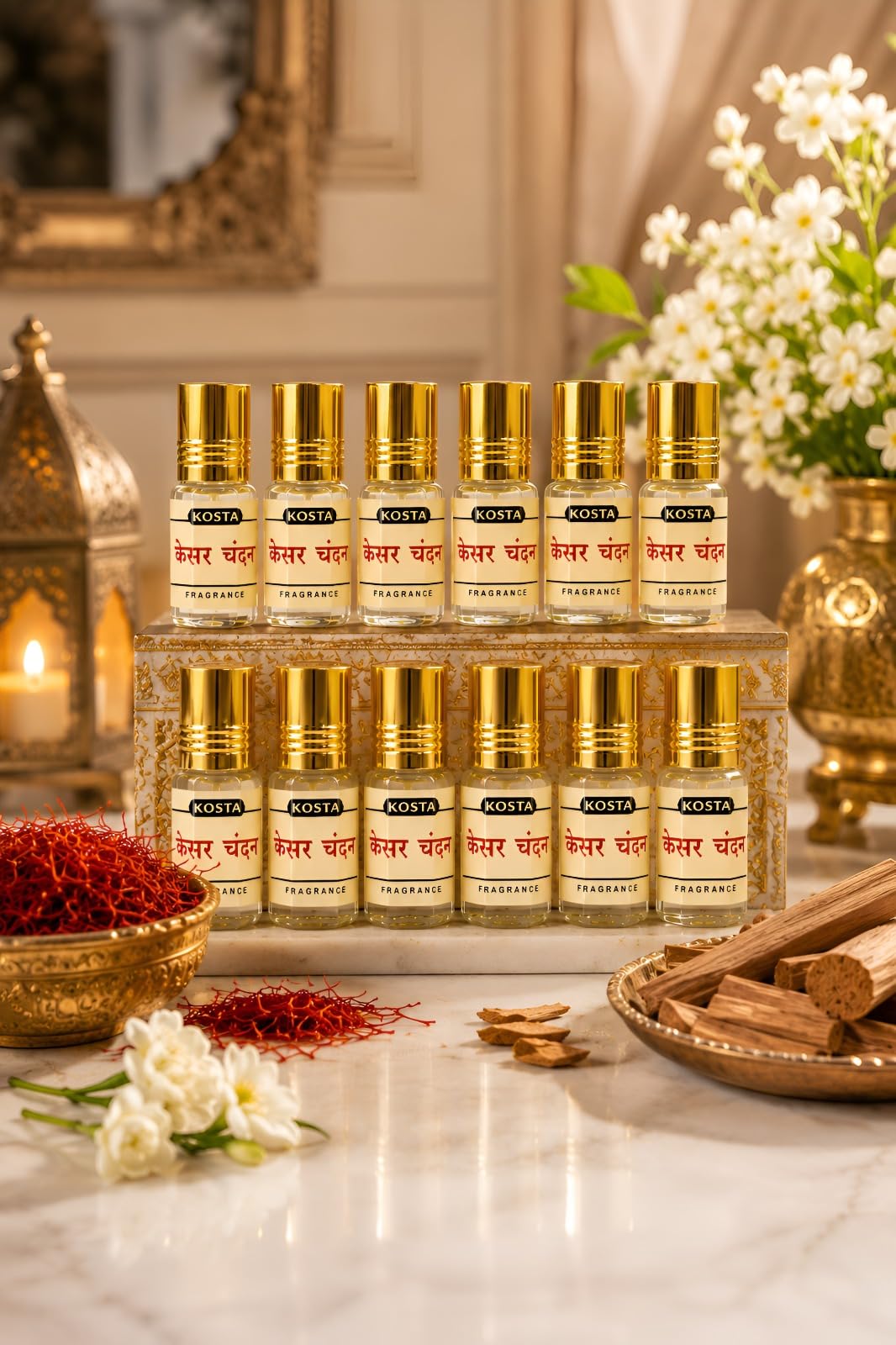KOSTA KOSTA Black Oudh Attar for Men | Alcohol Free Long Lasting Perfume Oil | Strong Woody Smoky Oud Fragrance | Roll On Att