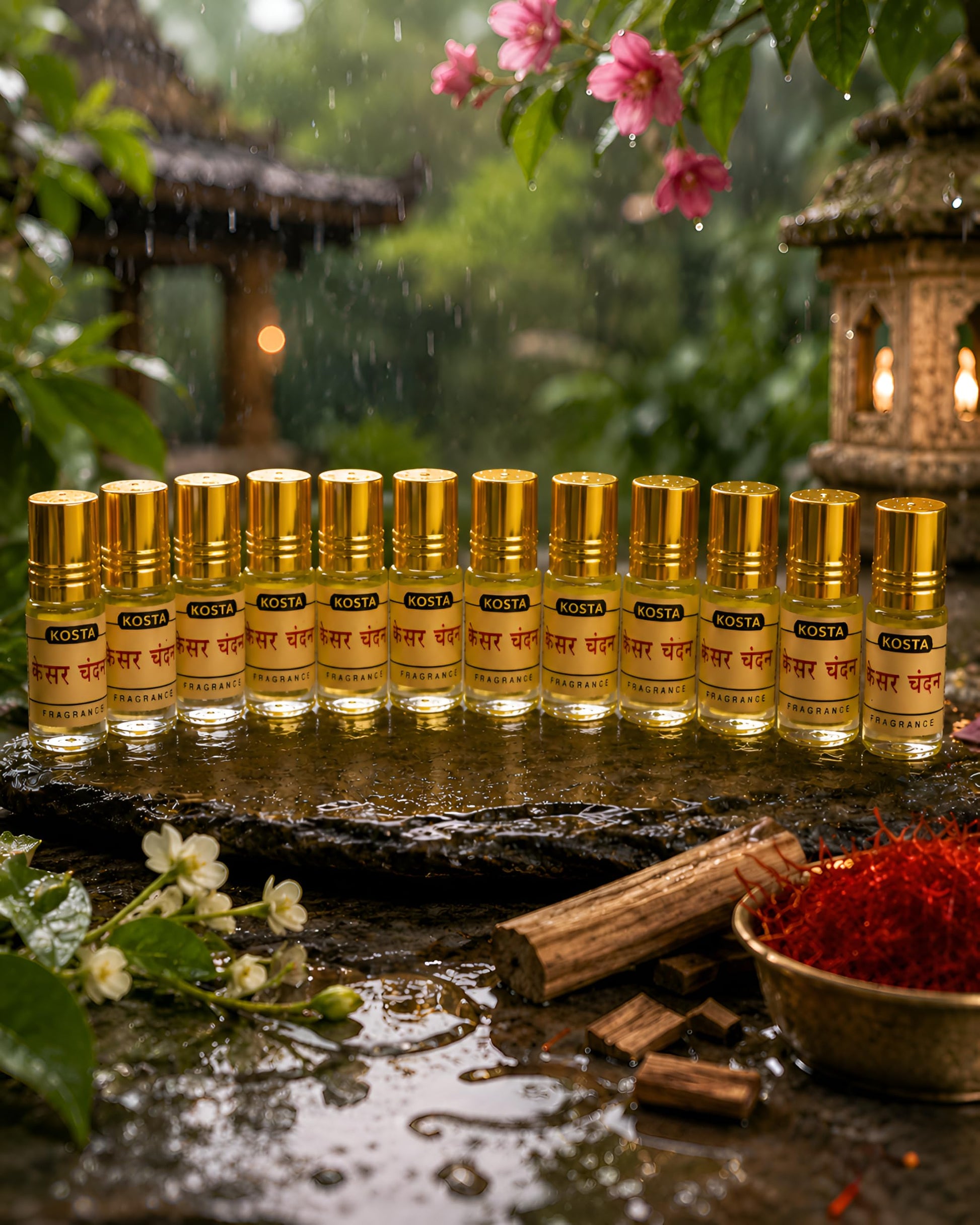 KOSTA KOSTA Black Oudh Attar for Men | Alcohol Free Long Lasting Perfume Oil | Strong Woody Smoky Oud Fragrance | Roll On Att