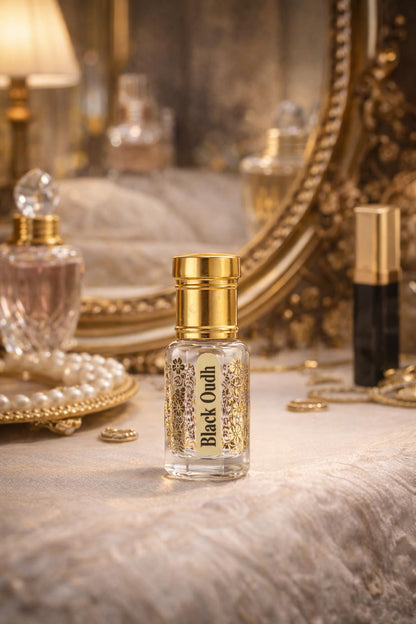 KOSTA KOSTA Black Oudh Attar for Men | Alcohol Free Long Lasting Perfume Oil | Strong Woody Smoky Oud Fragrance | Roll On Att
