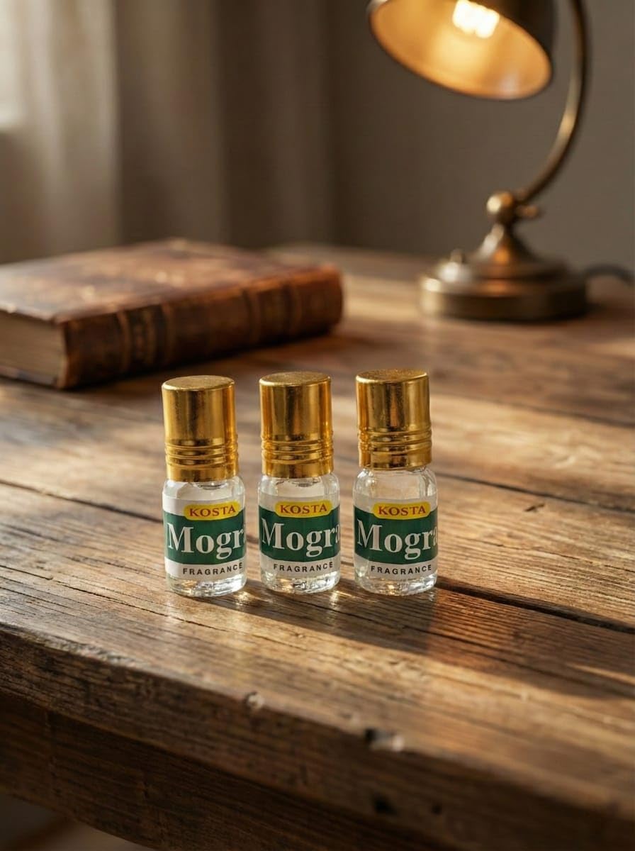 KOSTA KOSTA Black Oudh Attar for Men | Alcohol Free Long Lasting Perfume Oil | Strong Woody Smoky Oud Fragrance | Roll On Att