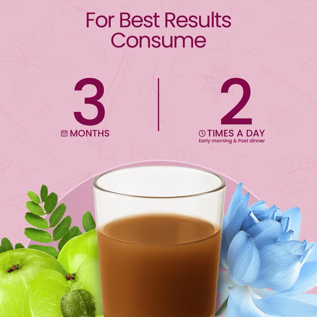 KRISHNA'S HERBAL & AYURVEDA Women's She Care Herbal Juice, 1000ml (Pack of 1), 5-Herb Blend, No Sugar Added - in use