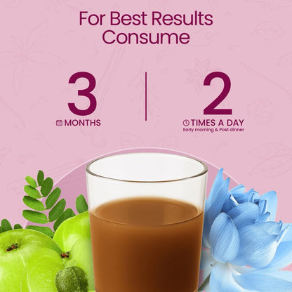 KRISHNA'S HERBAL & AYURVEDA Women's She Care Herbal Juice, 1000ml (Pack of 1), 5-Herb Blend, No Sugar Added - in use